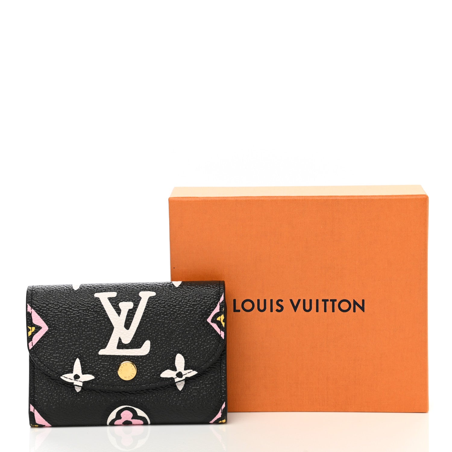 Louis Vuitton Monogram Giant Wild At Heart Rosalie Coin Purse Black 7 of 7