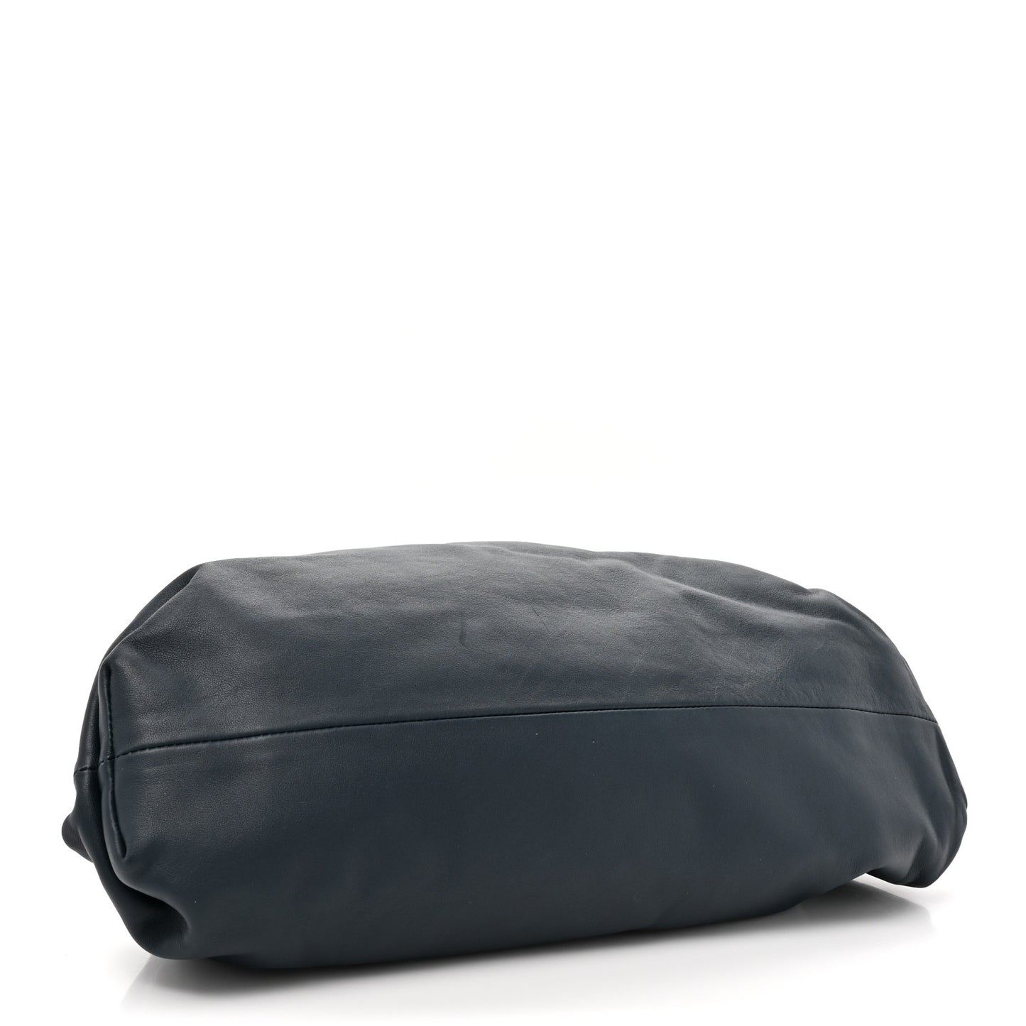 Smooth Butter Calf The Pouch Oversized Clutch Deep Blue