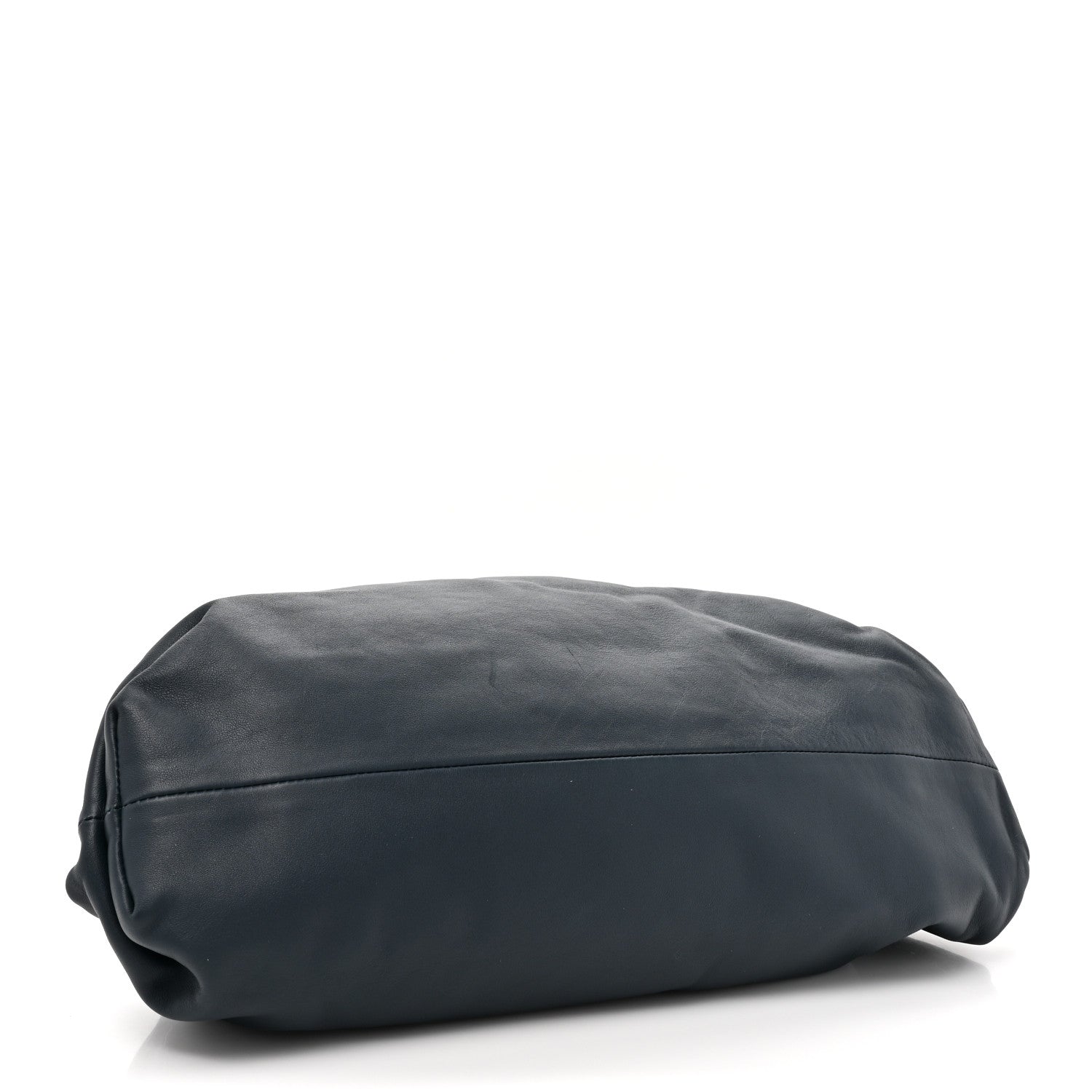 Bottega Veneta Smooth Butter Calf The Pouch Oversized Clutch Deep Blue 4 of 10