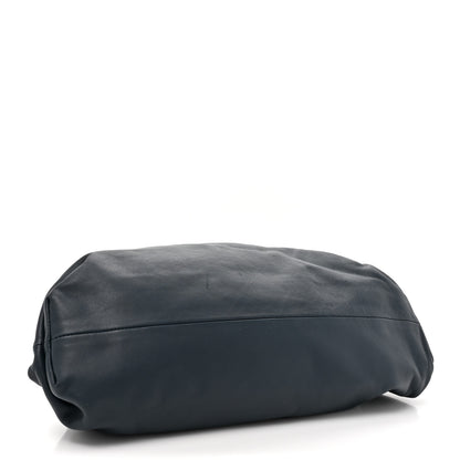 Bottega Veneta Smooth Butter Calf The Pouch Oversized Clutch Deep Blue 4 of 10