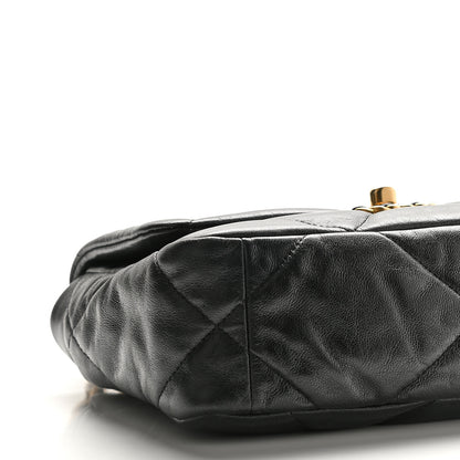 Chanel Goatskin Quilted Medium Chanel 19 Flap Black 8 of 9