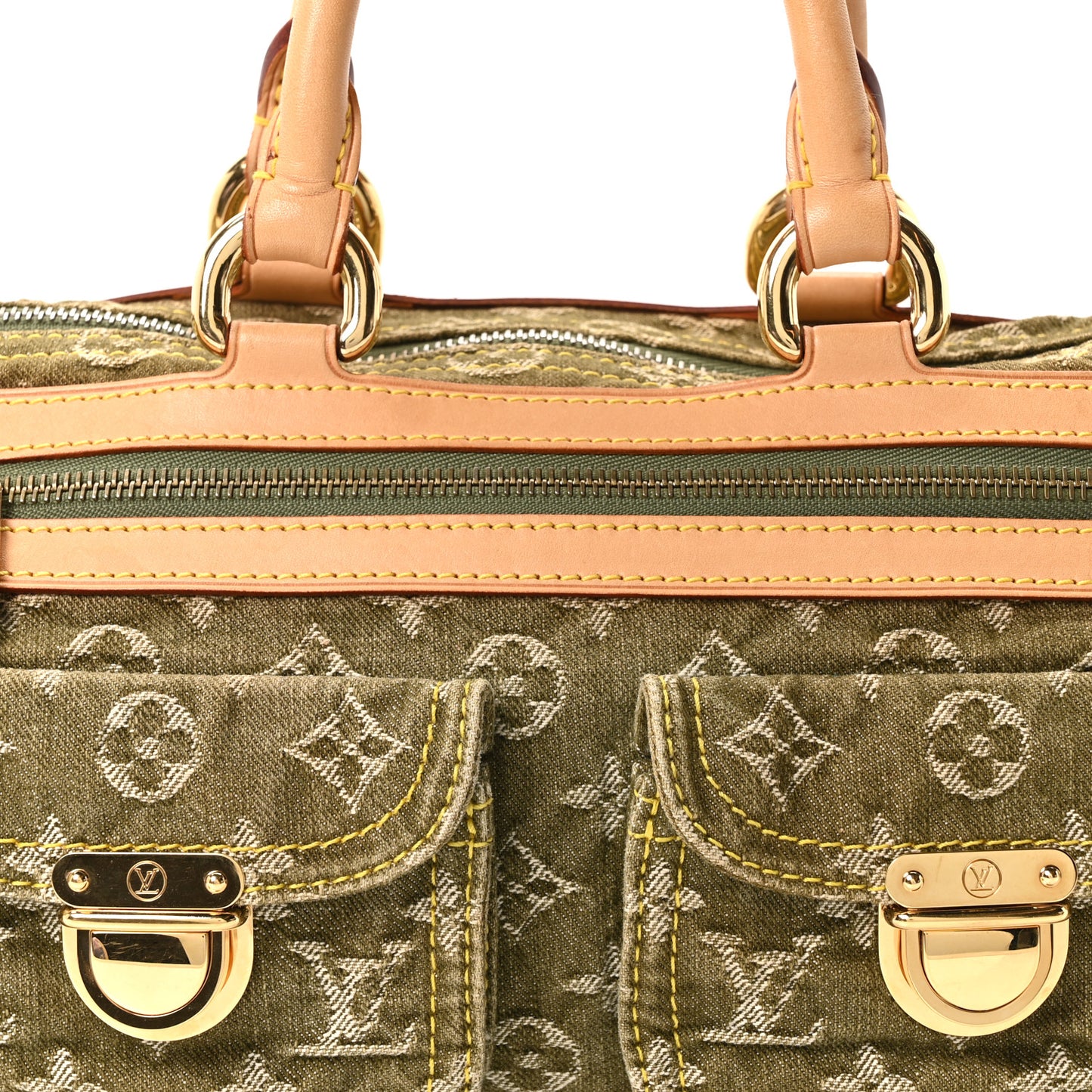 Monogram Denim Neo Speedy Lichen