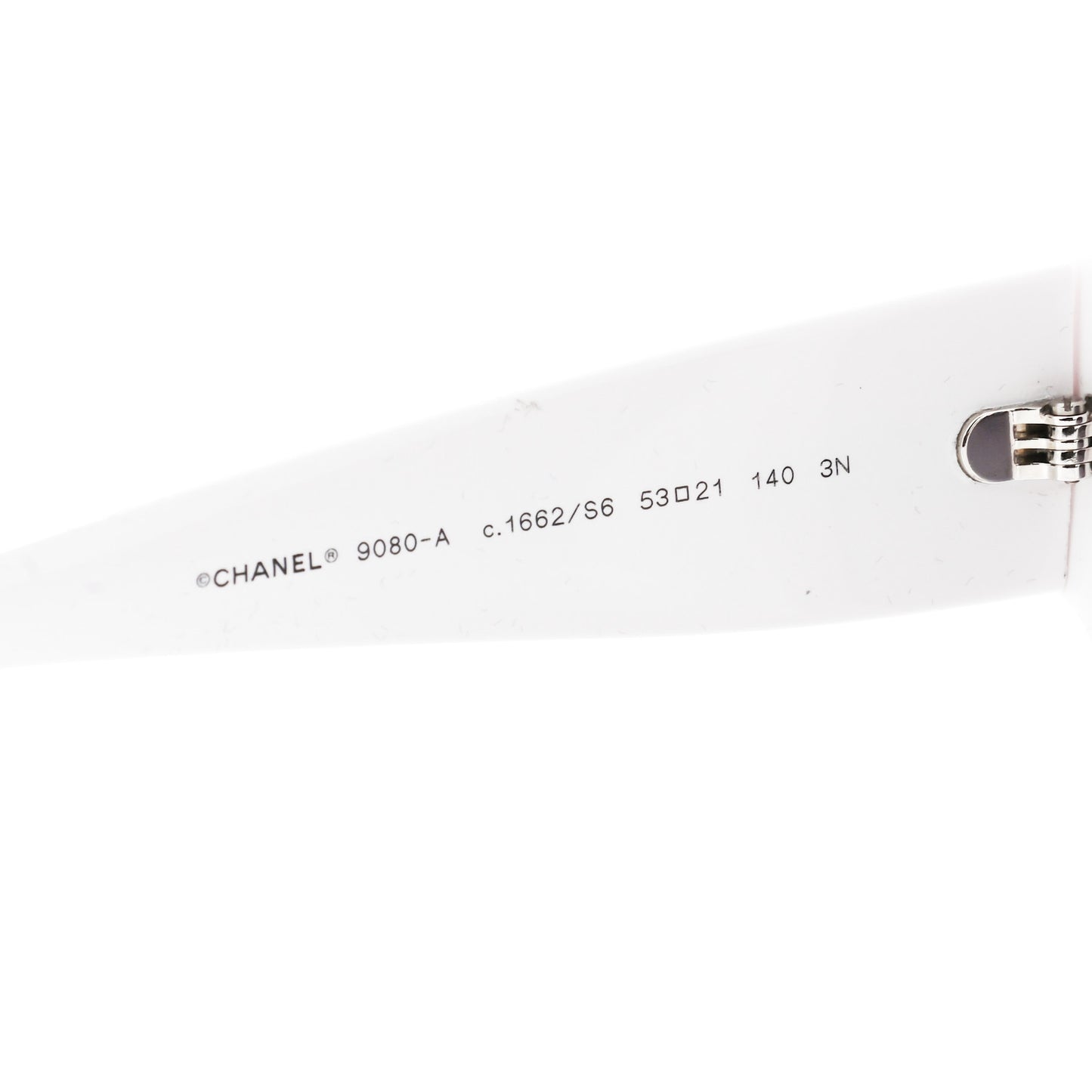 Acetate CC Sunglasses 9080-A White Black