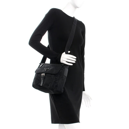 Prada Nylon Vela Small Hunting Bag Black 2 of 8