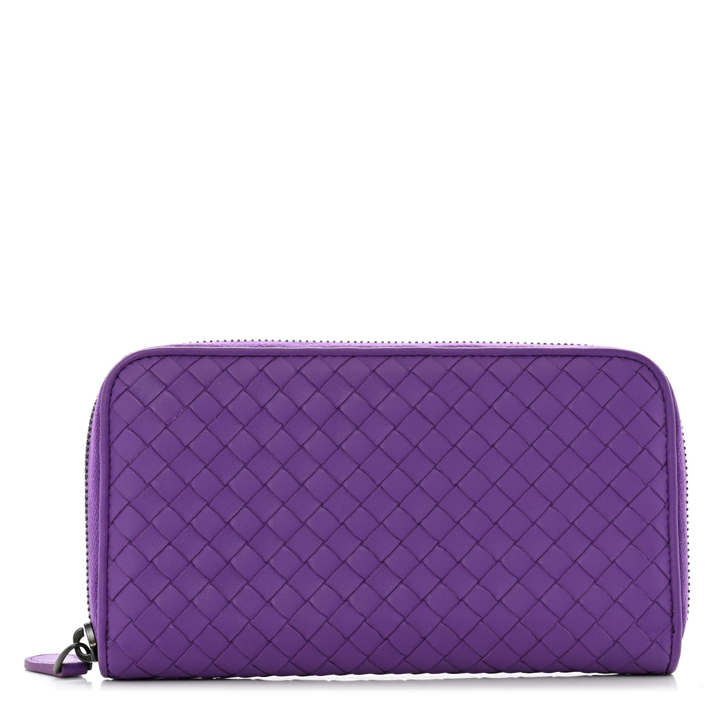 Nappa Intrecciato Zip Around Wallet Byzantine