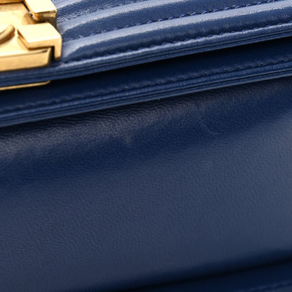 Chanel Lambskin Quilted Medium Boy Flap Blue 11 of 12