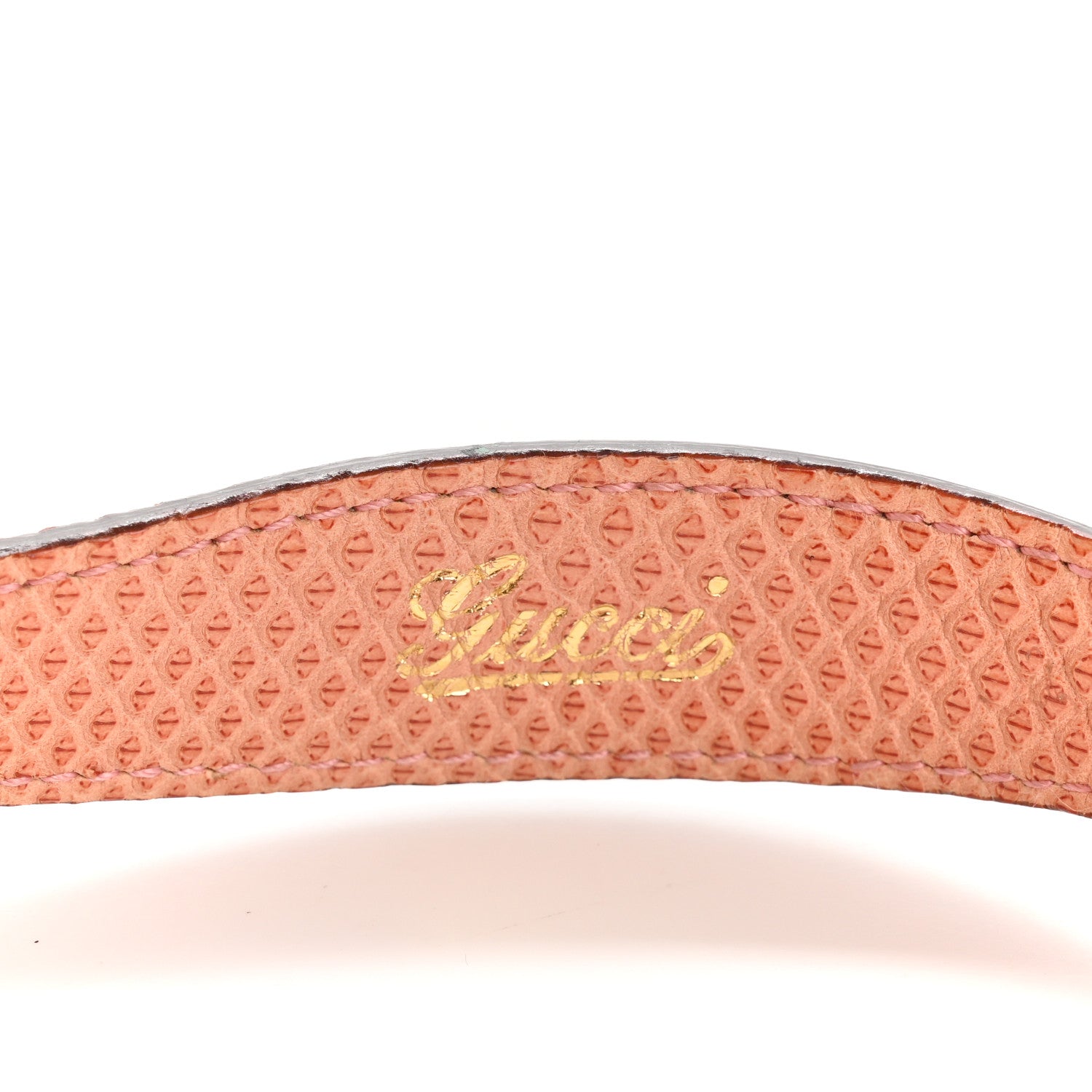 Gucci Metallic Monogram Lizard Jackie O Hobo Pink 11 of 12