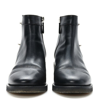 Chanel Iridescent Calfskin CC Turnlock Ankle Boots 40 Black 3 of 9