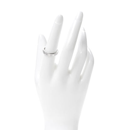 Cartier 18K White Gold 4mm Happy Birthday Band Ring 56 7.5 2 of 4