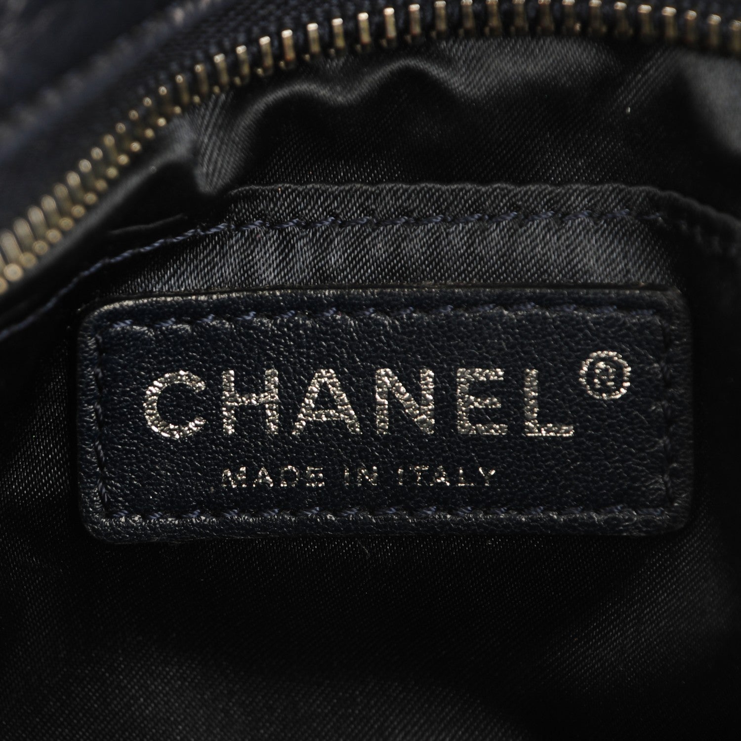 Chanel Python Crochet Soft and Chain Pochette Blue 6 of 7