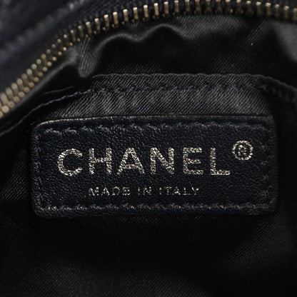 Chanel Python Crochet Soft and Chain Pochette Blue 6 of 7