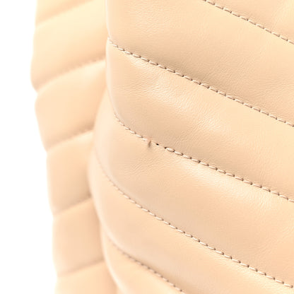 Saint Laurent Calfskin Y Quilted Monogram Large Loulou Shopper Nude Powder 13 of 14