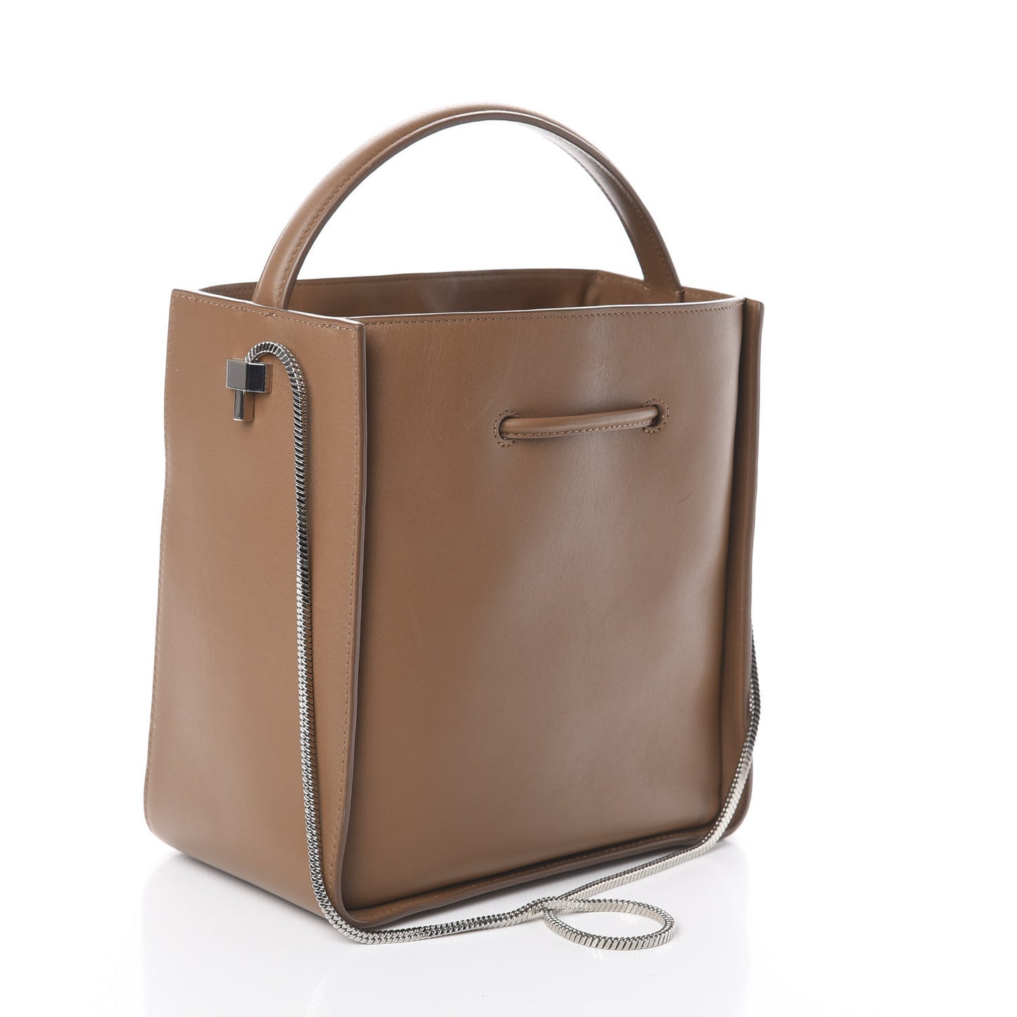3.1 Smooth Calfskin Small Soleil Bucket Bag Cuoio