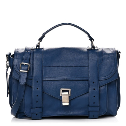 Proenza Schouler Lambskin Medium PS1 Satchel Cobalt Blue 1 of 14