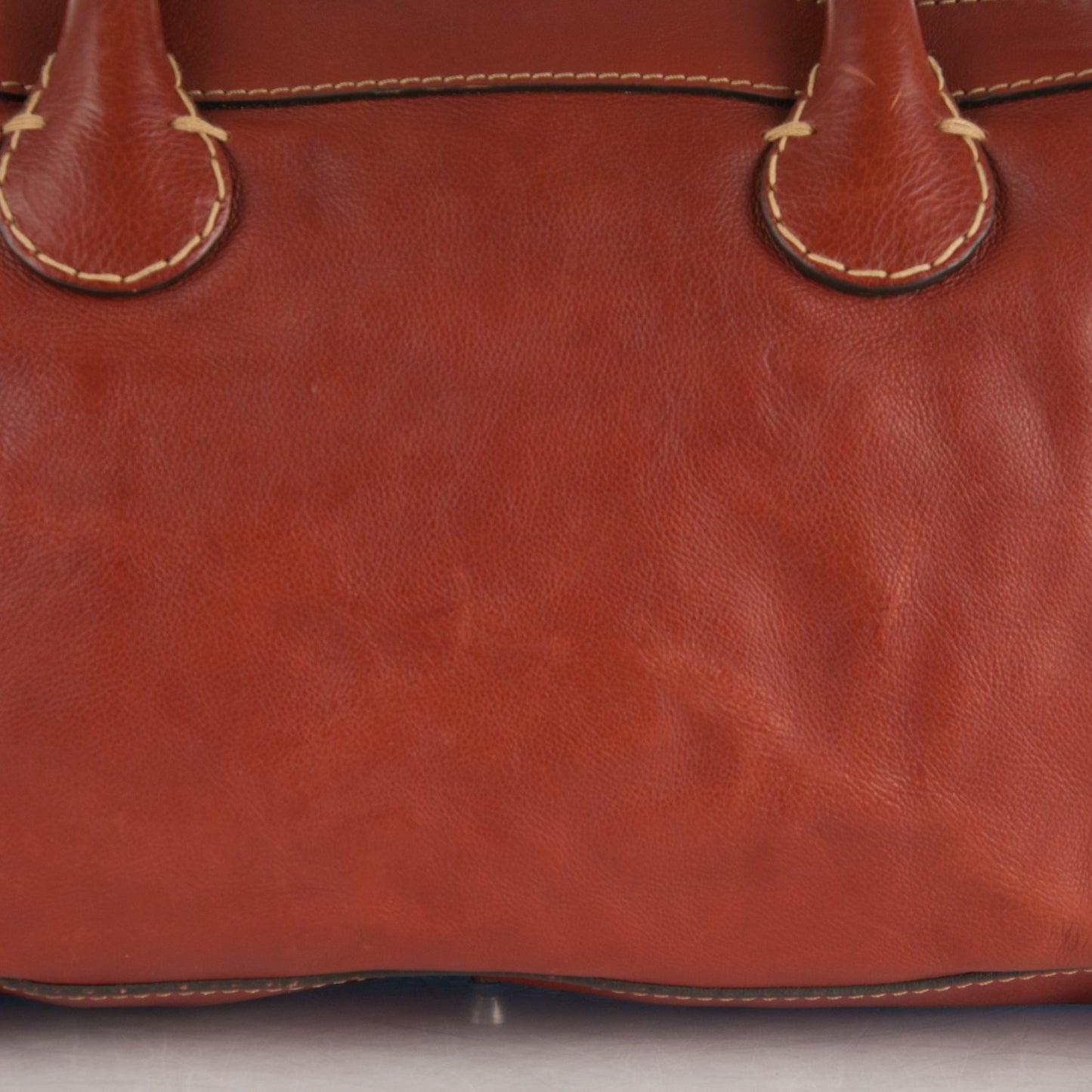 Calfskin Edith Satchel Whiskey