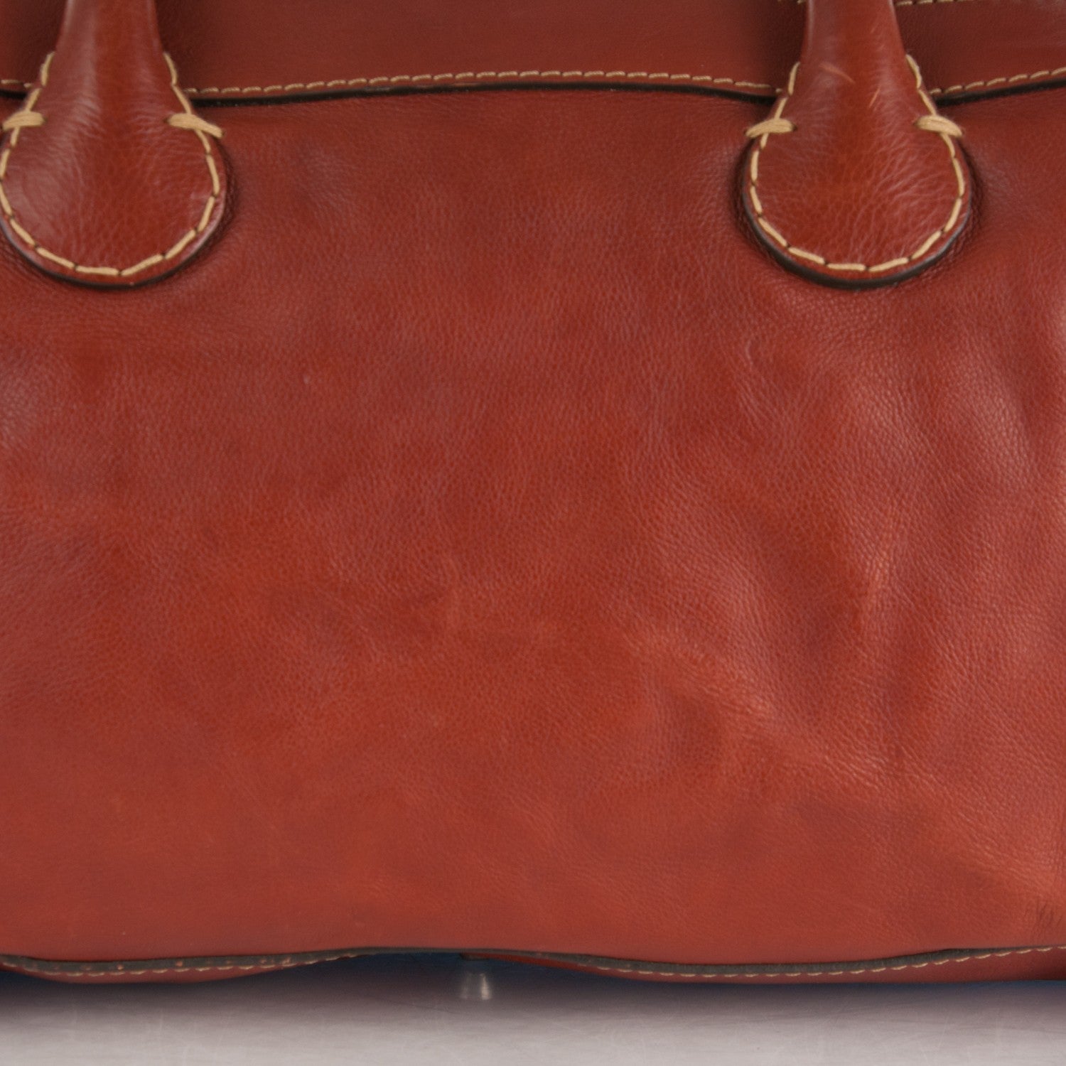 Chloe Calfskin Edith Satchel Whiskey 9 of 9