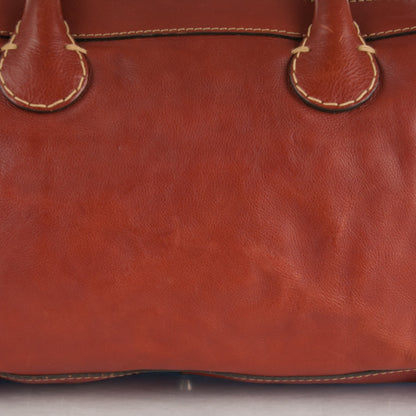 Chloe Calfskin Edith Satchel Whiskey 9 of 9