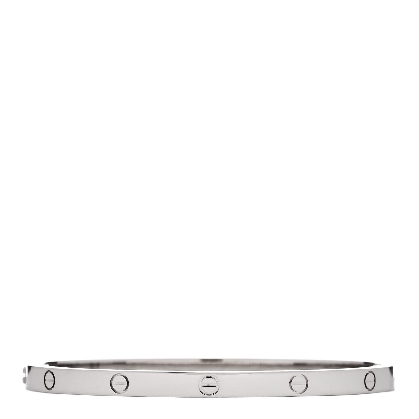 18K White Gold Small LOVE Bracelet 15