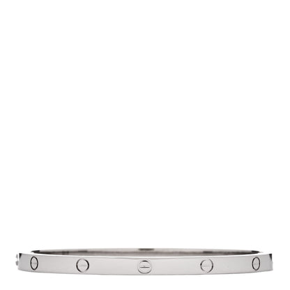 Cartier 18K White Gold Small LOVE Bracelet 15 2 of 8