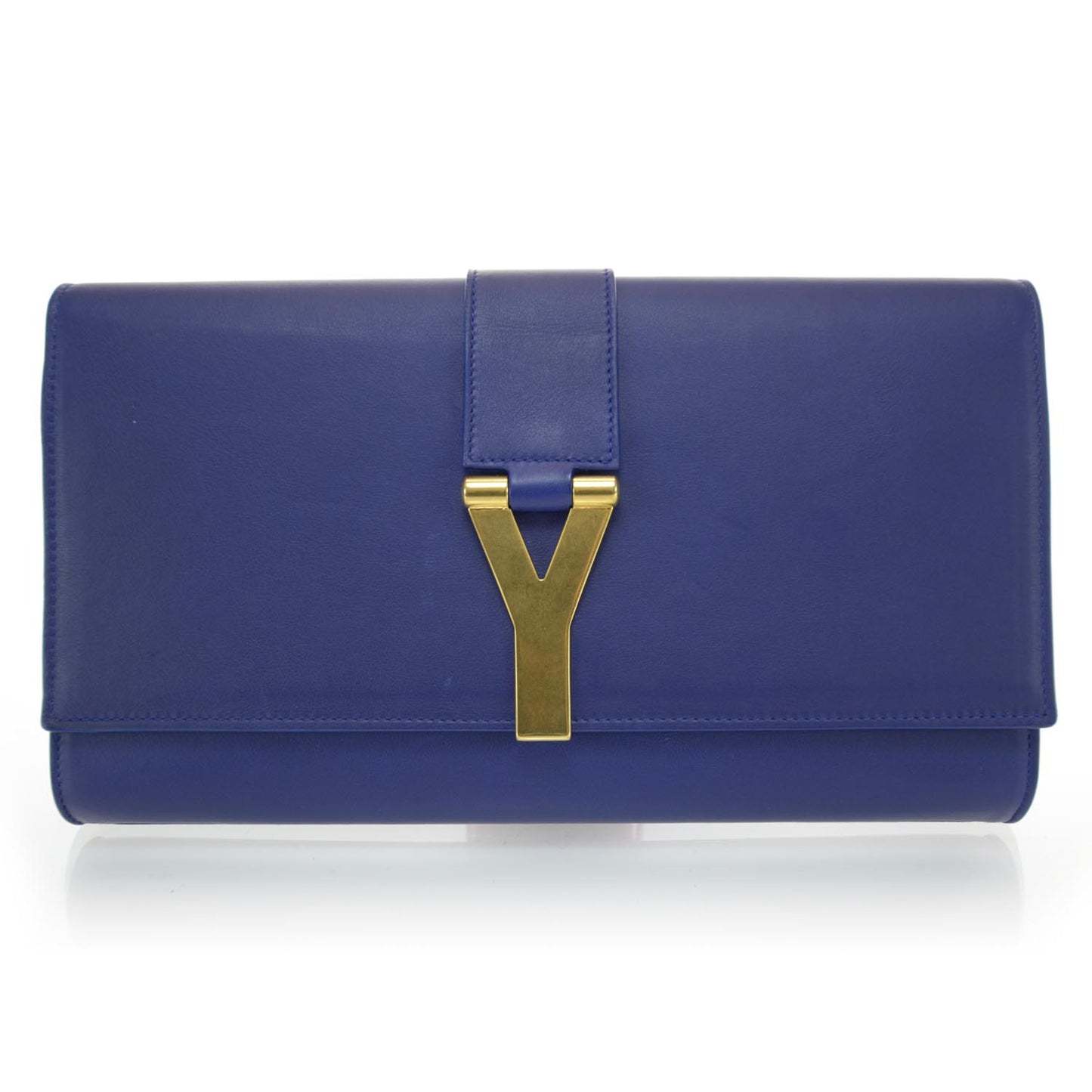 Leather Chyc Clutch Blue