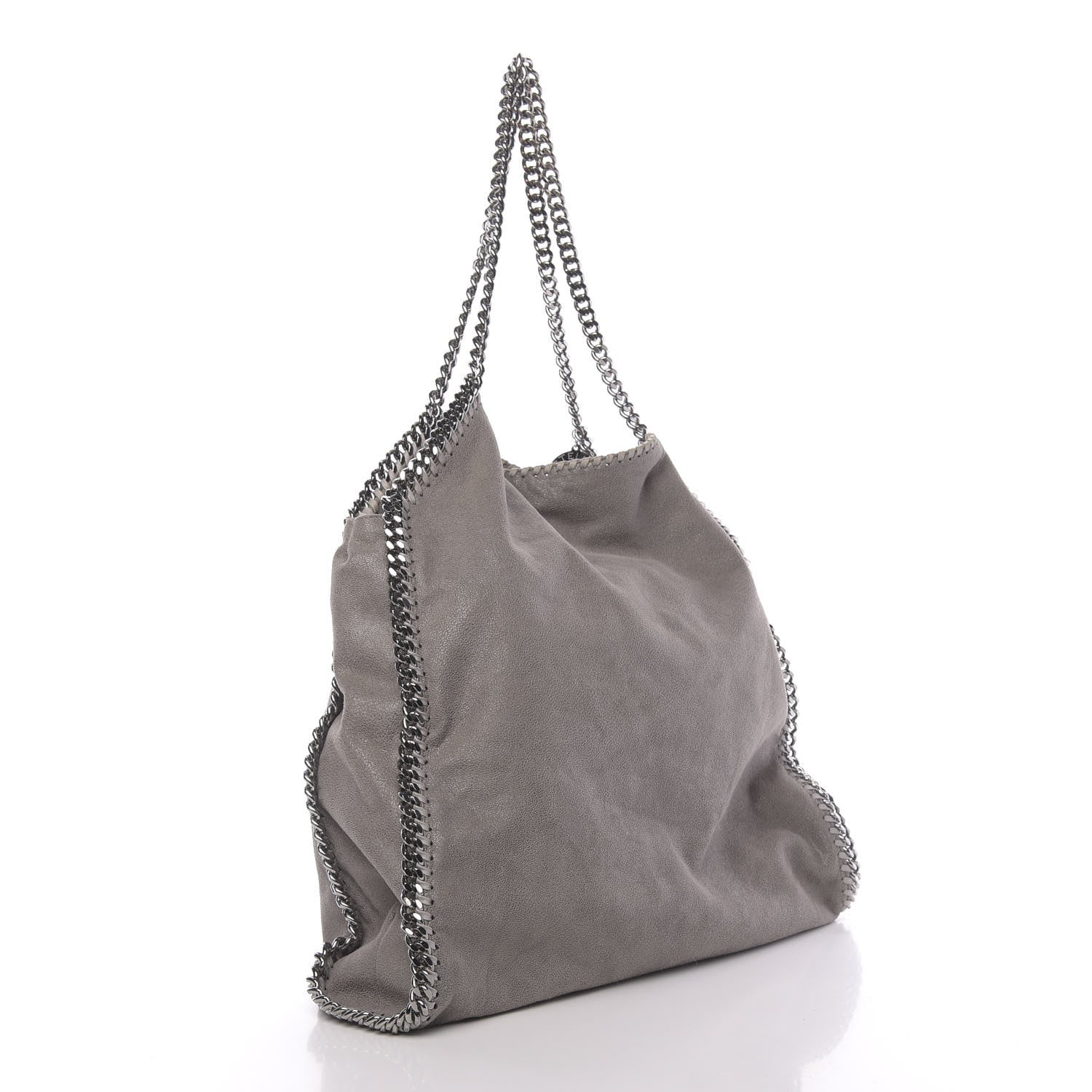 Stella McCartney Shaggy Deer Big Falabella Tote Grey 3 of 9