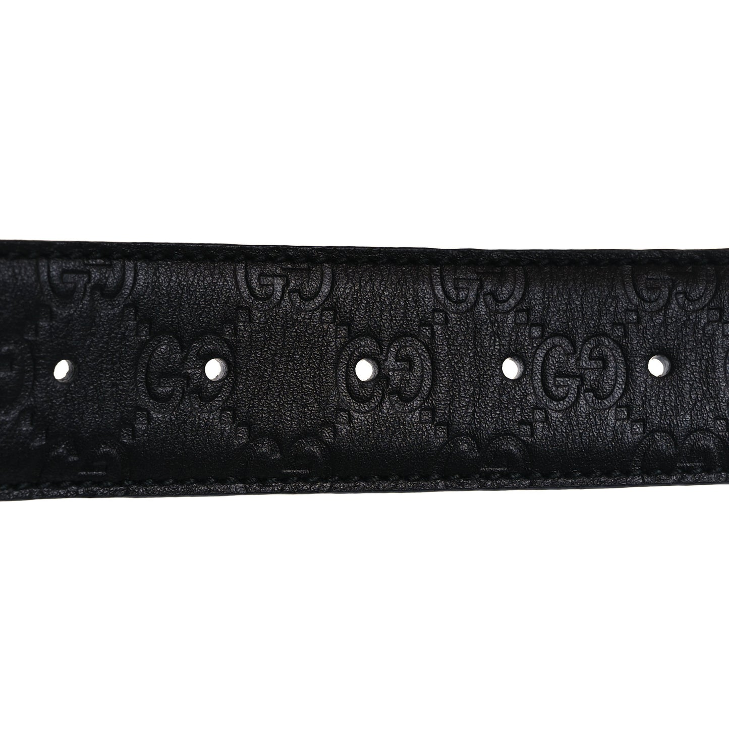 Guccissima Interlocking G Belt 90 36 Black