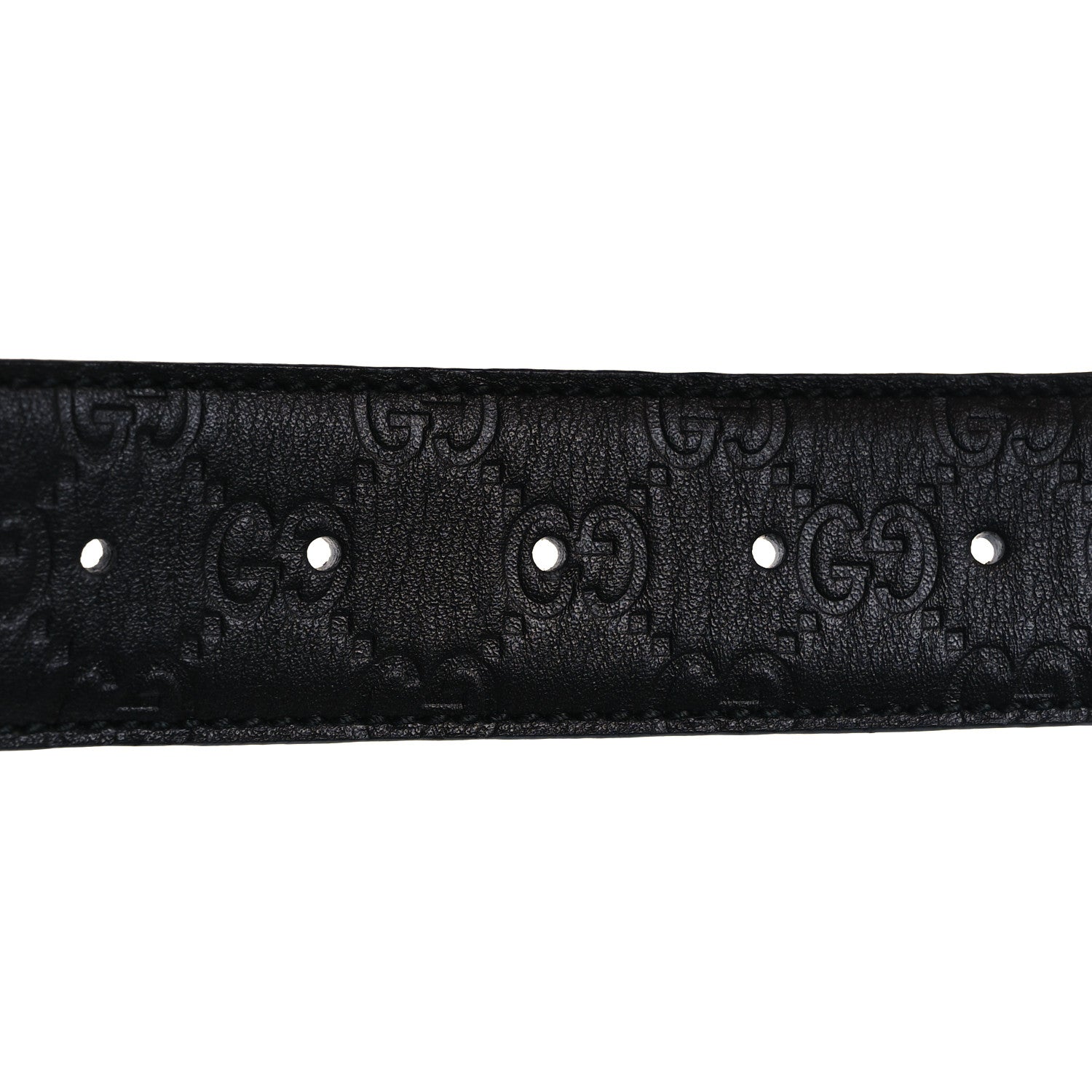 Gucci Guccissima Interlocking G Belt 90 36 Black 3 of 7