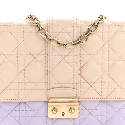 Christian Dior Lambskin Cannage Medium Miss Dior Flap Purple Beige 9 of 14
