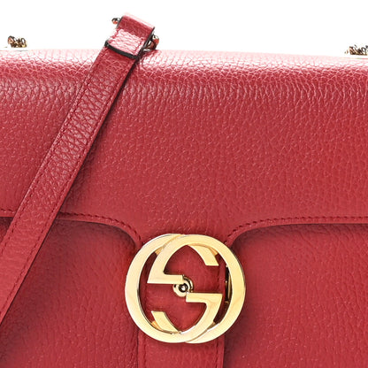 Gucci Dollar Calfskin Small Interlocking G Shoulder Bag Red 8 of 10