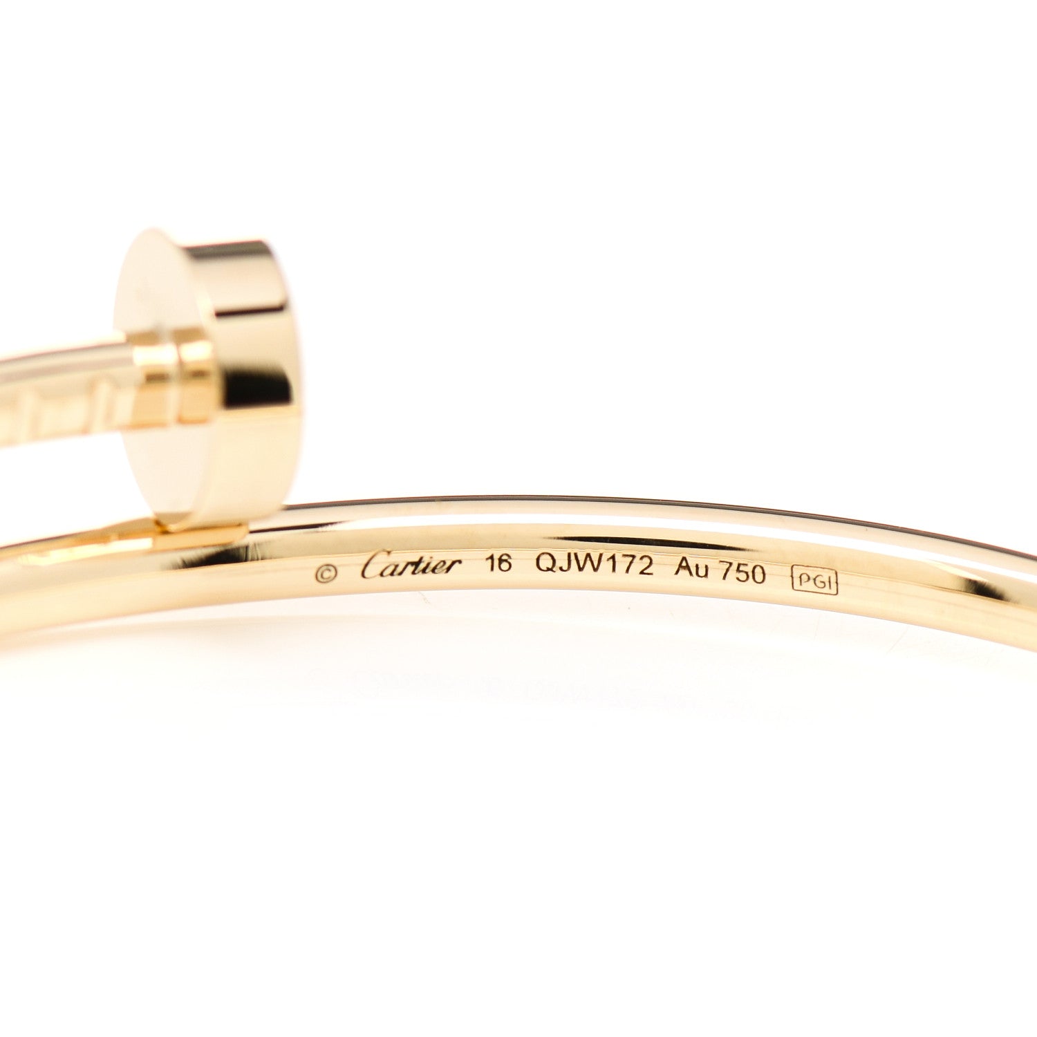 Cartier 18K Yellow Gold Small Juste Un Clou Bracelet 16 3 of 4
