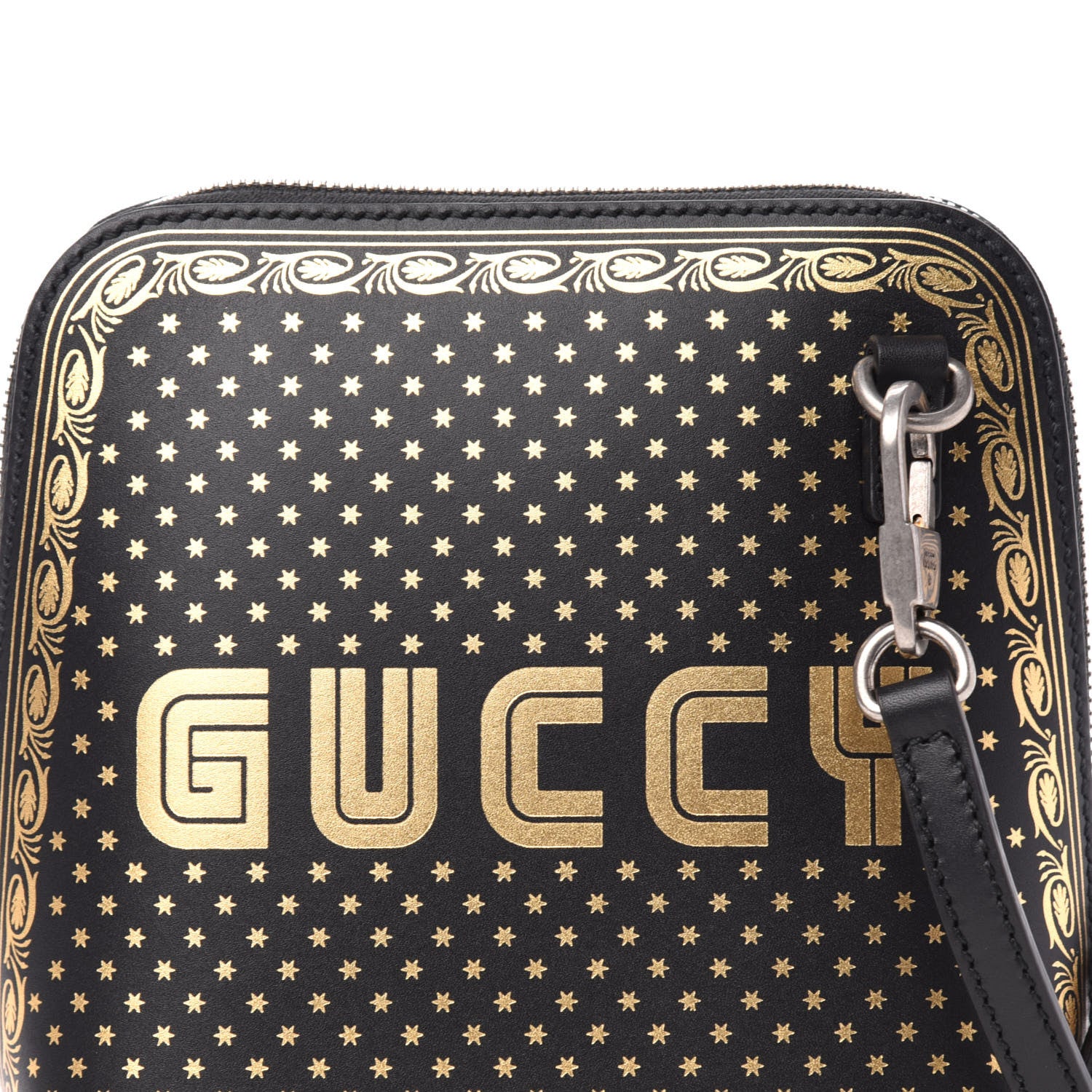 GUCCI ミニバッグ Gucci X SEGA Calfskin GUCCY Stars Mini Dome Shoulder Bag Black