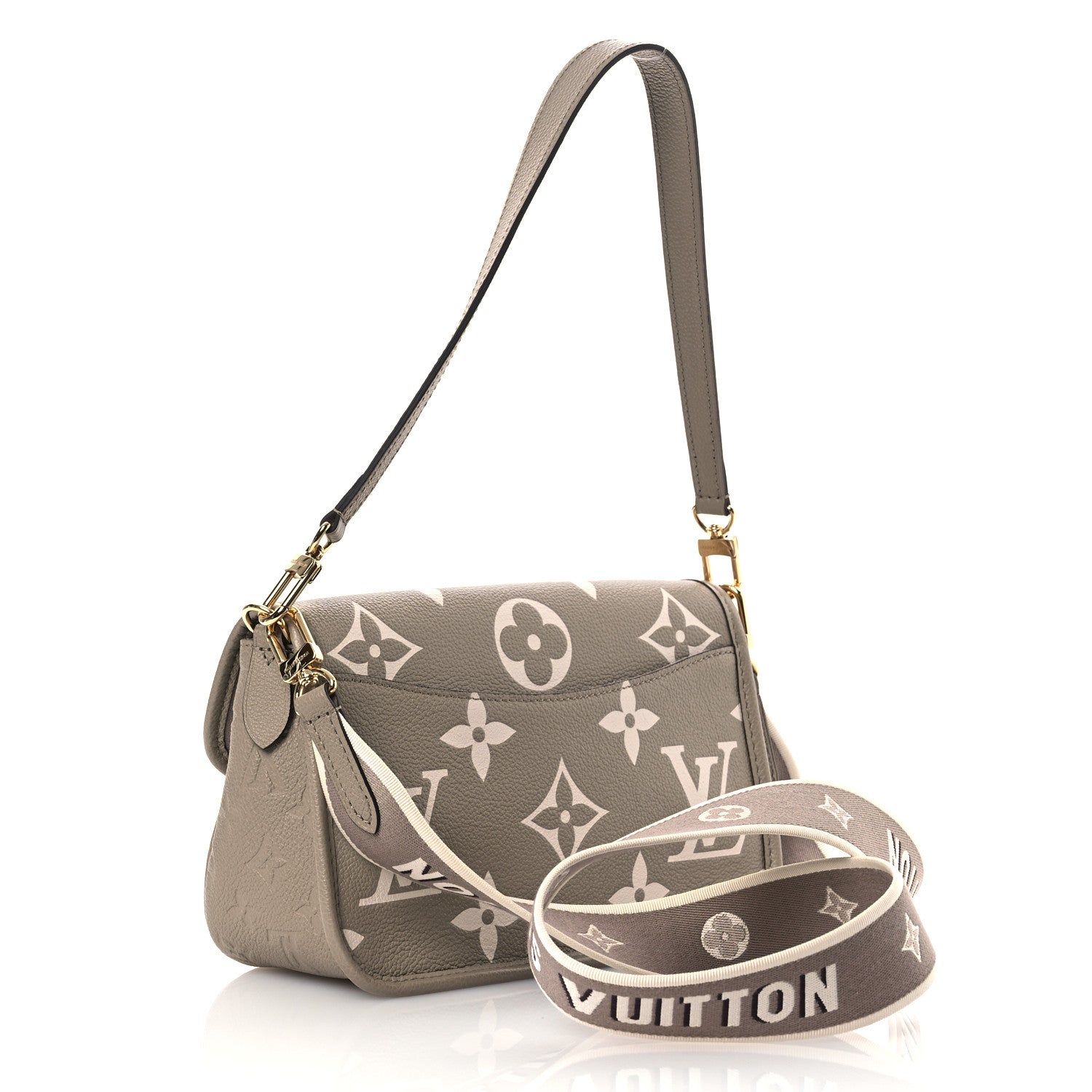Louis Vuitton Empreinte Monogram Giant Diane Tourterelle Creme 3 of 10