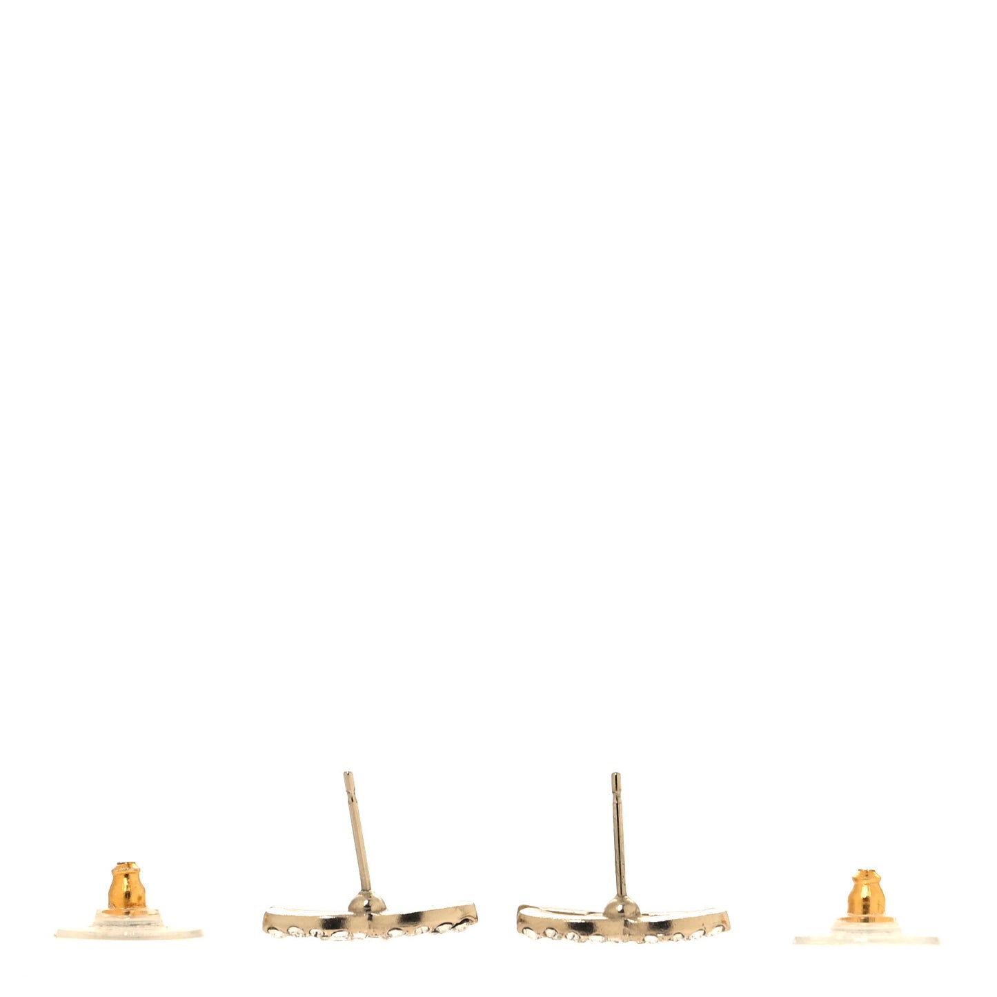 Crystal CC Earrings Gold