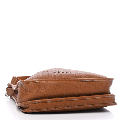 Hermes Taurillon Clemence Evelyne III PM Gold 3 of 10