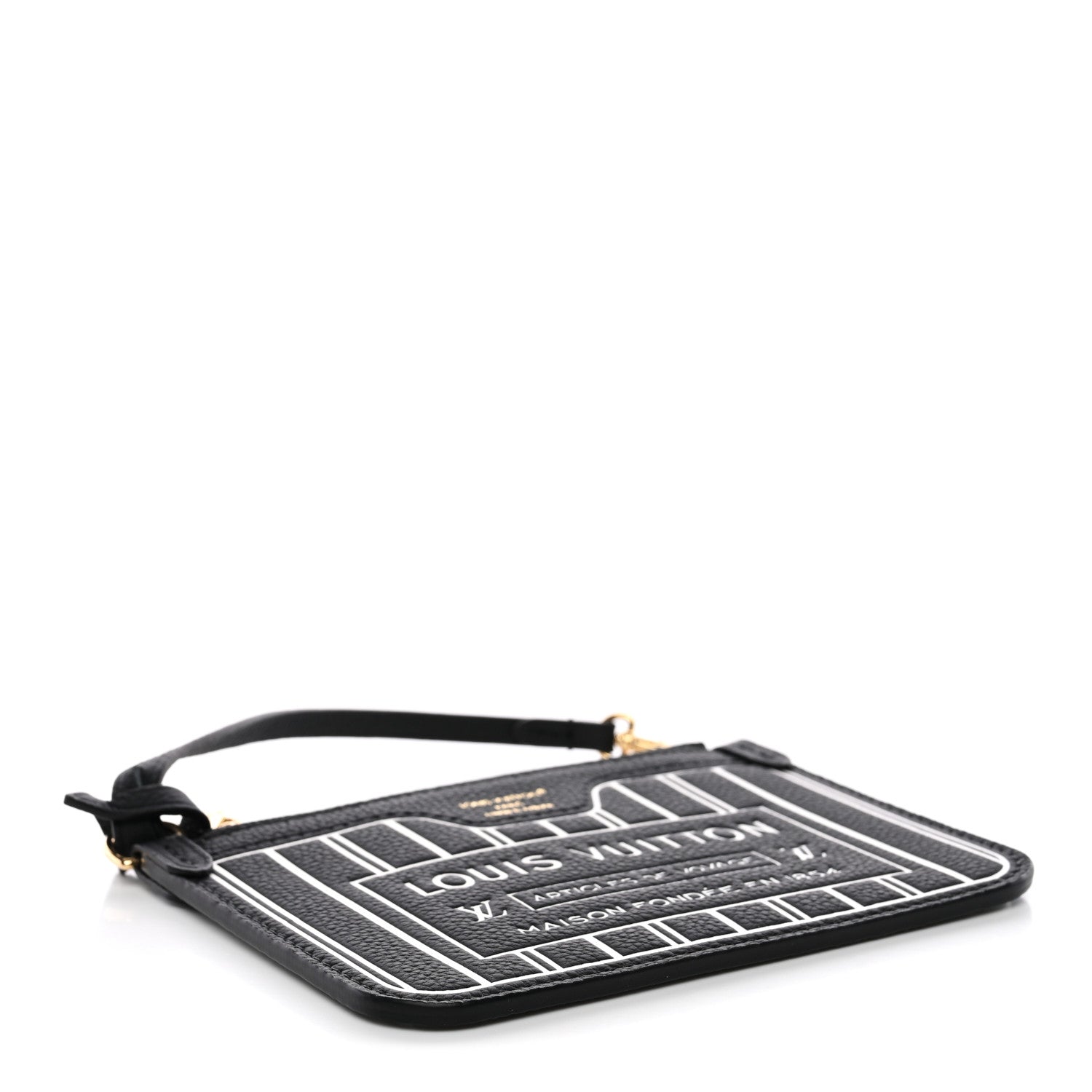 Louis Vuitton Calfskin Neverfull Inside Out BB Pochette Black 4 of 6