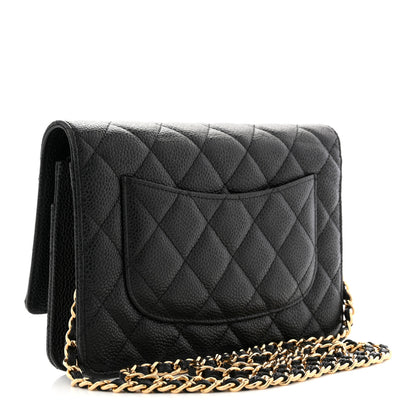 Chanel Caviar Quilted Wallet on Chain WOC Black 3 of 11
