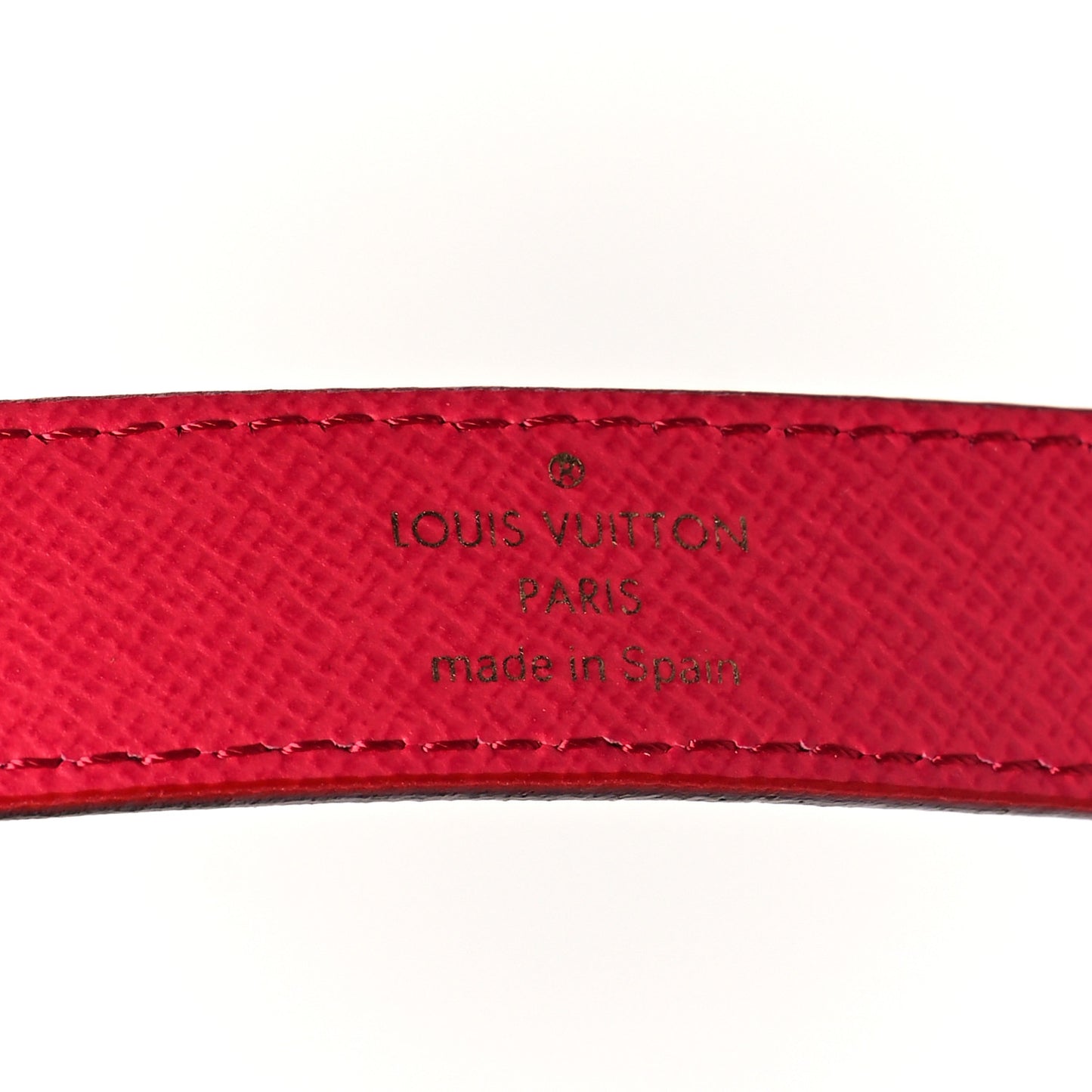 Monogram Multicolor LV Initiales Belt 80 32 White
