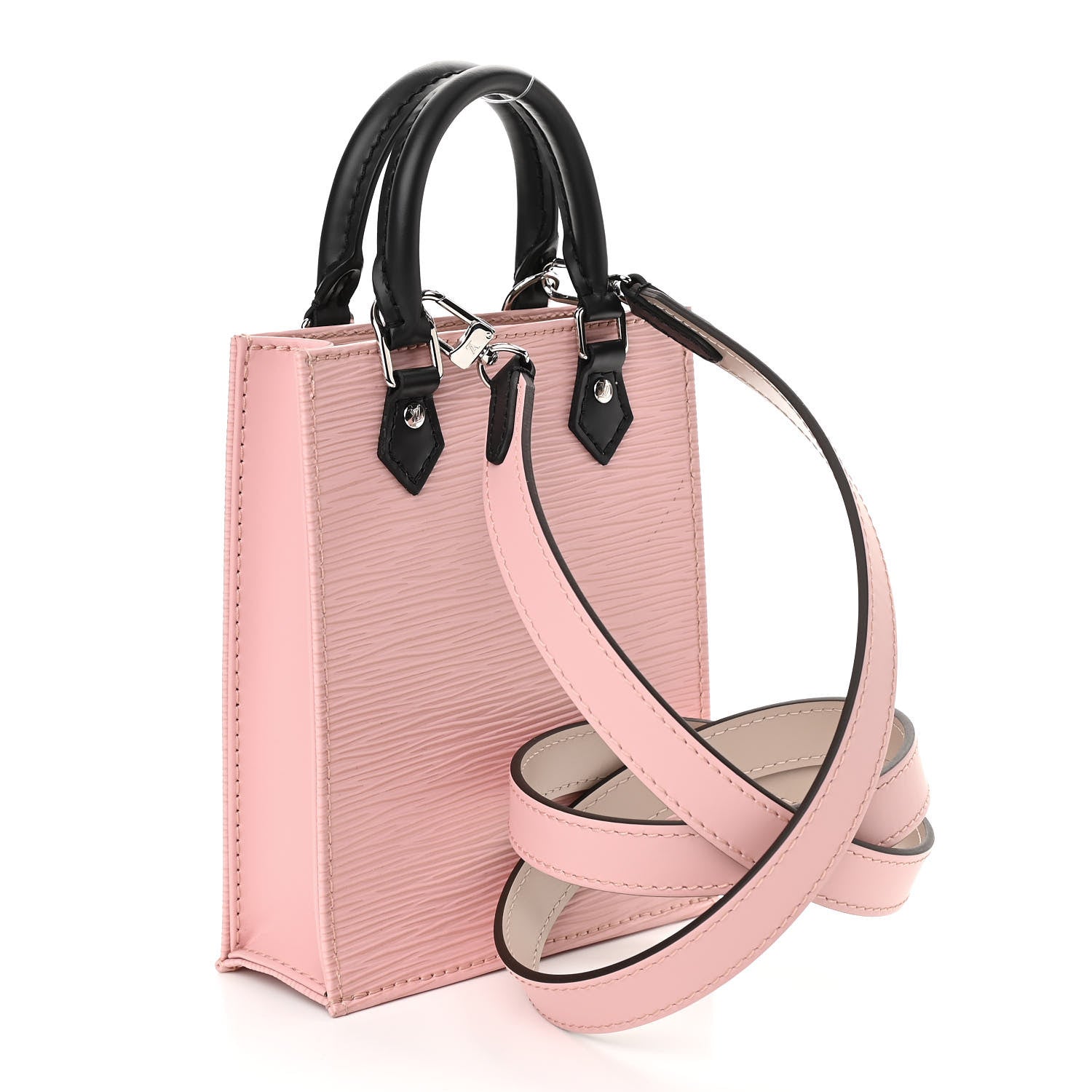 Louis Vuitton Epi Petit Sac Plat Rose Ballerine 3 of 9