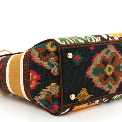 Christian Dior Canvas Embroidered Paisley Medium Lady D-Lite Multicolor 9 of 10