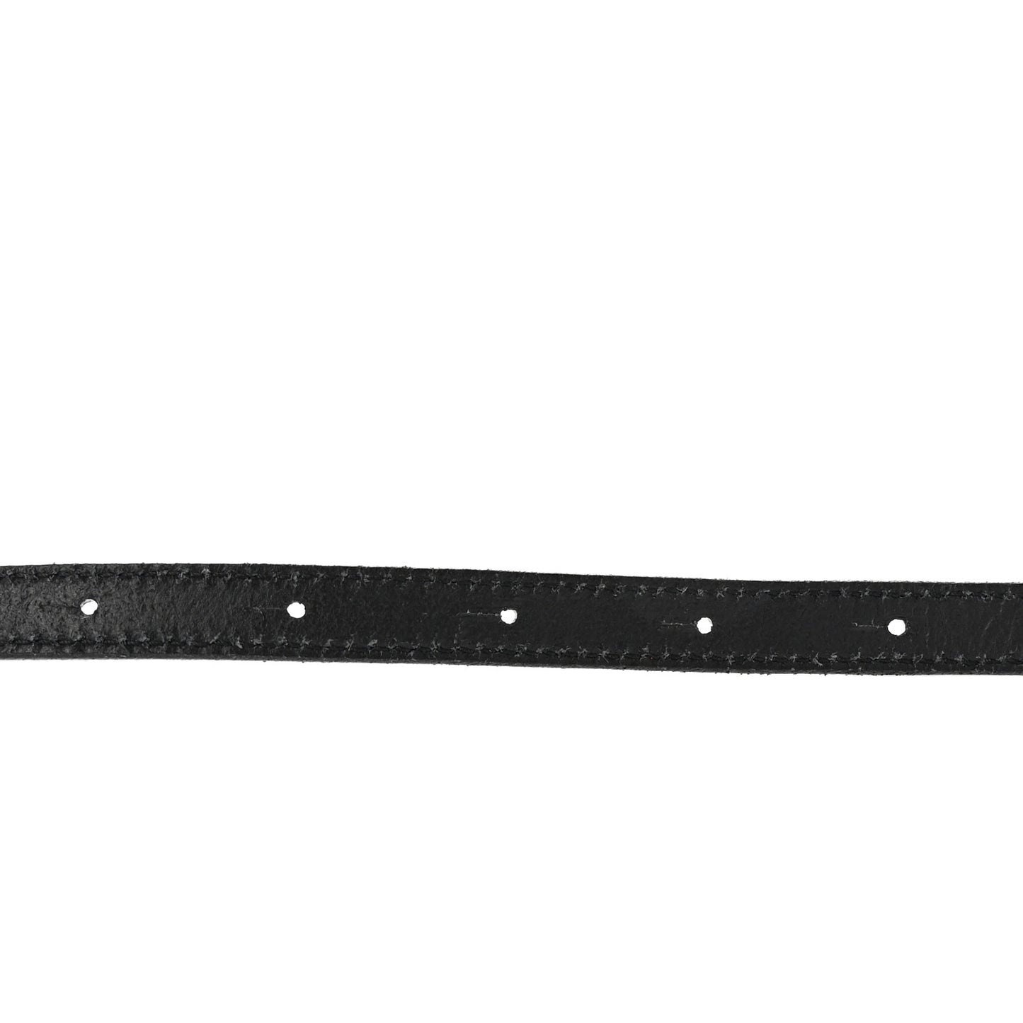 Smooth Calfskin Thin Anchor Belt 75 30 Black
