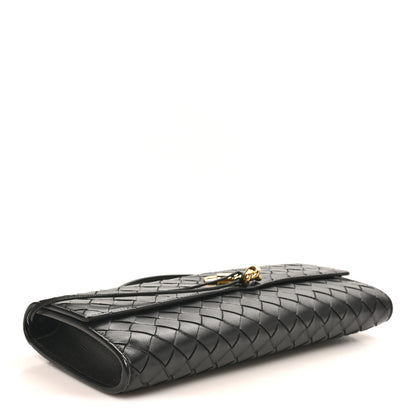 Bottega Veneta Nappa Intrecciato Long Andiamo Top Handle Clutch Black 4 of 7