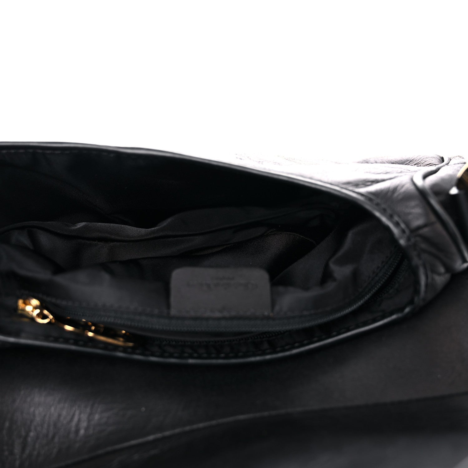 Christian Dior Calfskin Saddle Bag Black 4 of 24