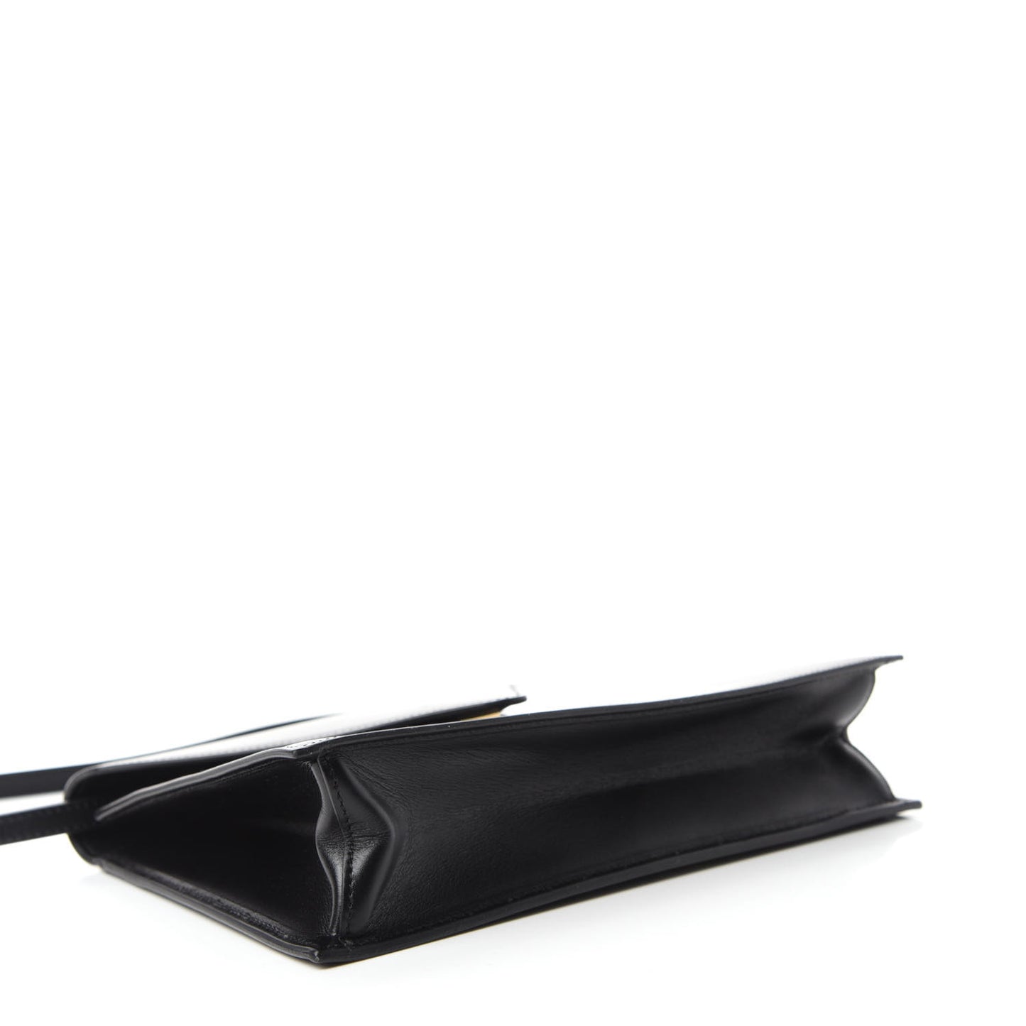 Smooth Calfskin Edwige Shoulder Bag Black