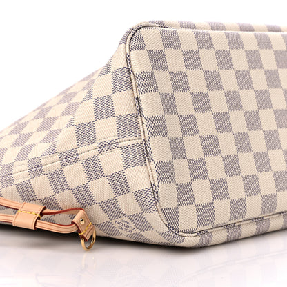 Louis Vuitton Damier Azur Neo Neverfull MM Rose Ballerine 8 of 9