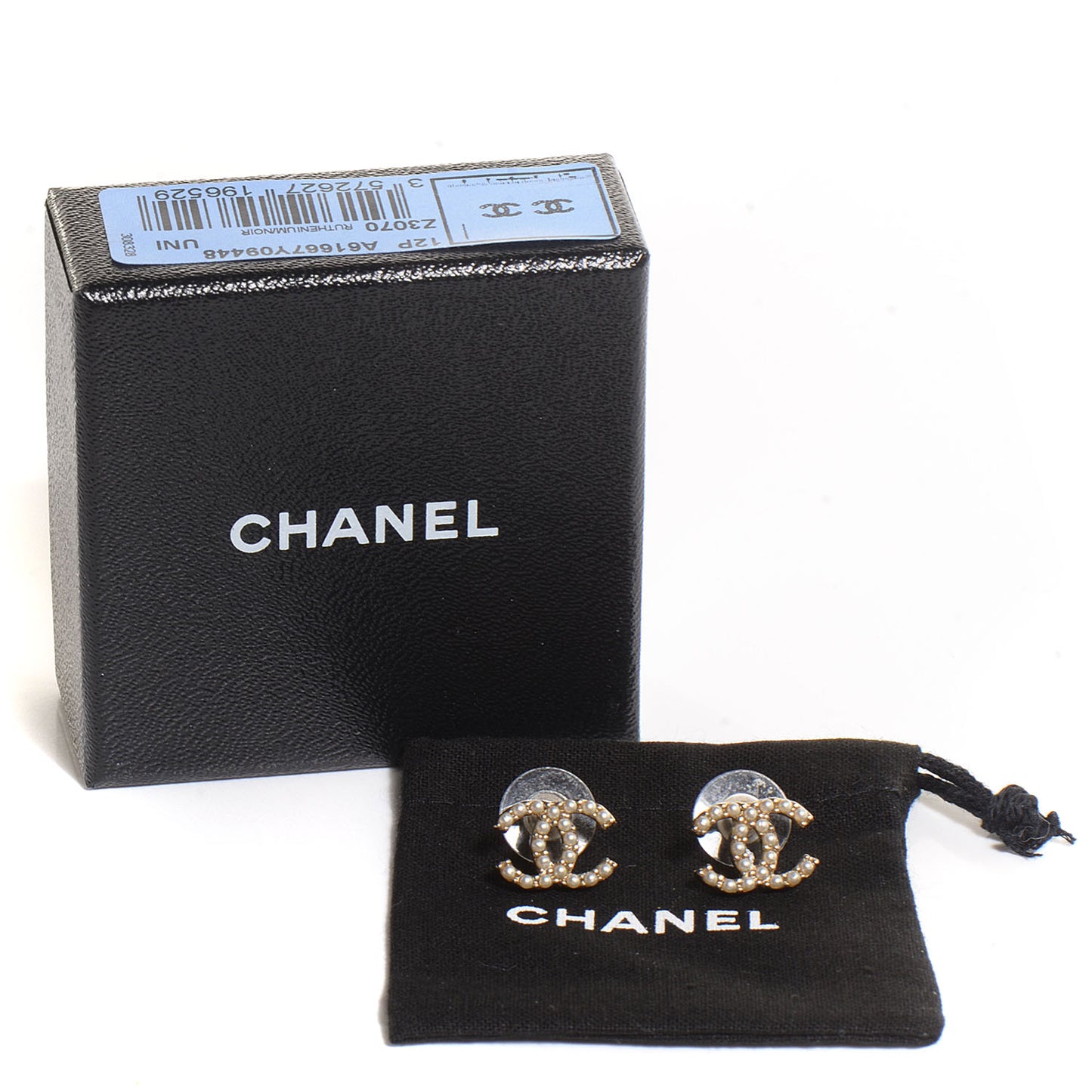Pearl CC Earrings Gold