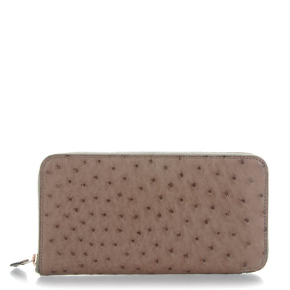 Hermes Ostrich Azap Wallet Gris Tourterelle 1 of 8