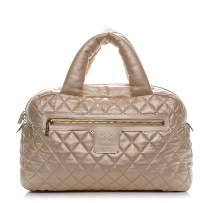 Chanel Lambskin COCO Cocoon Bowler Light Gold 1 of 7