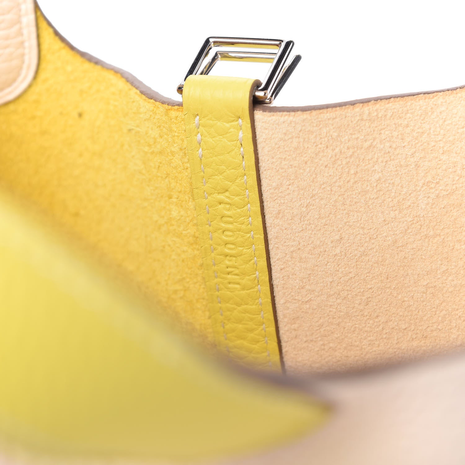 Hermes Taurillon Clemence Casaque Picotin Lock 18 PM Lime Nata 9 of 10