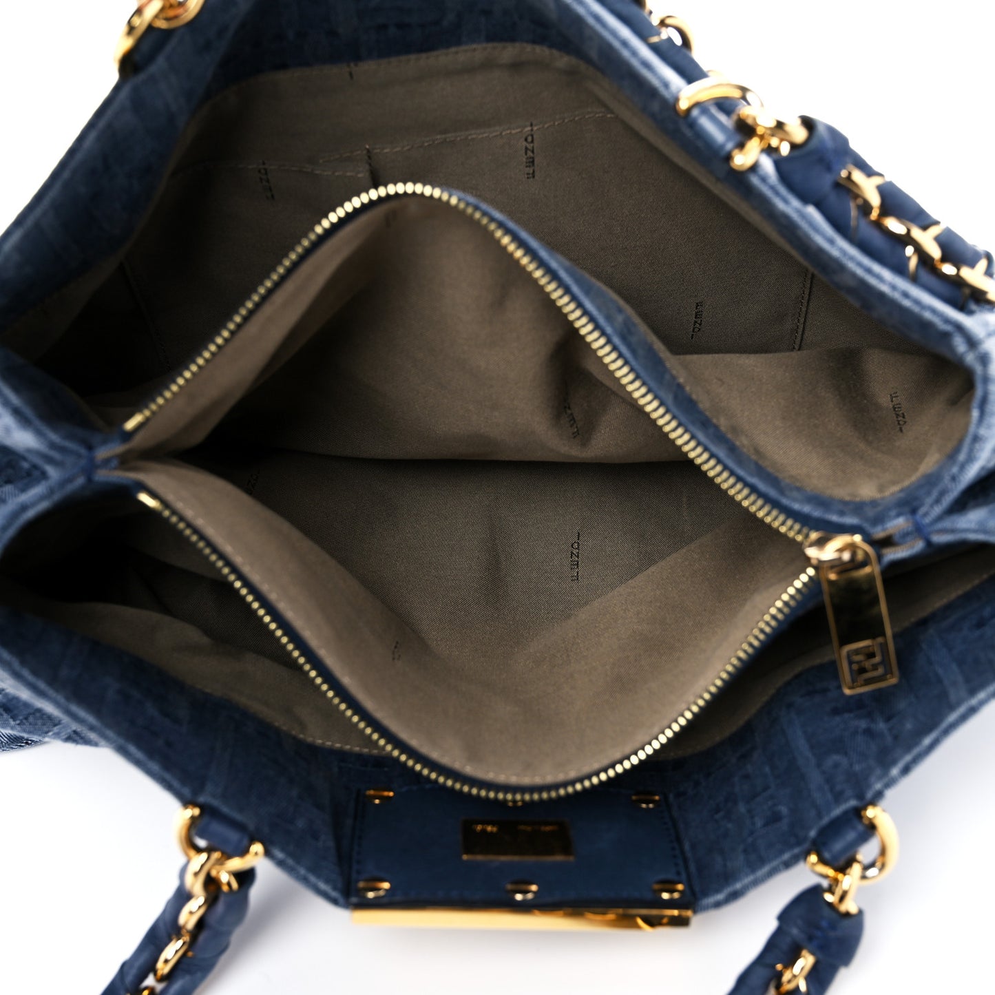 Denim Zucca Mia Tote Blue