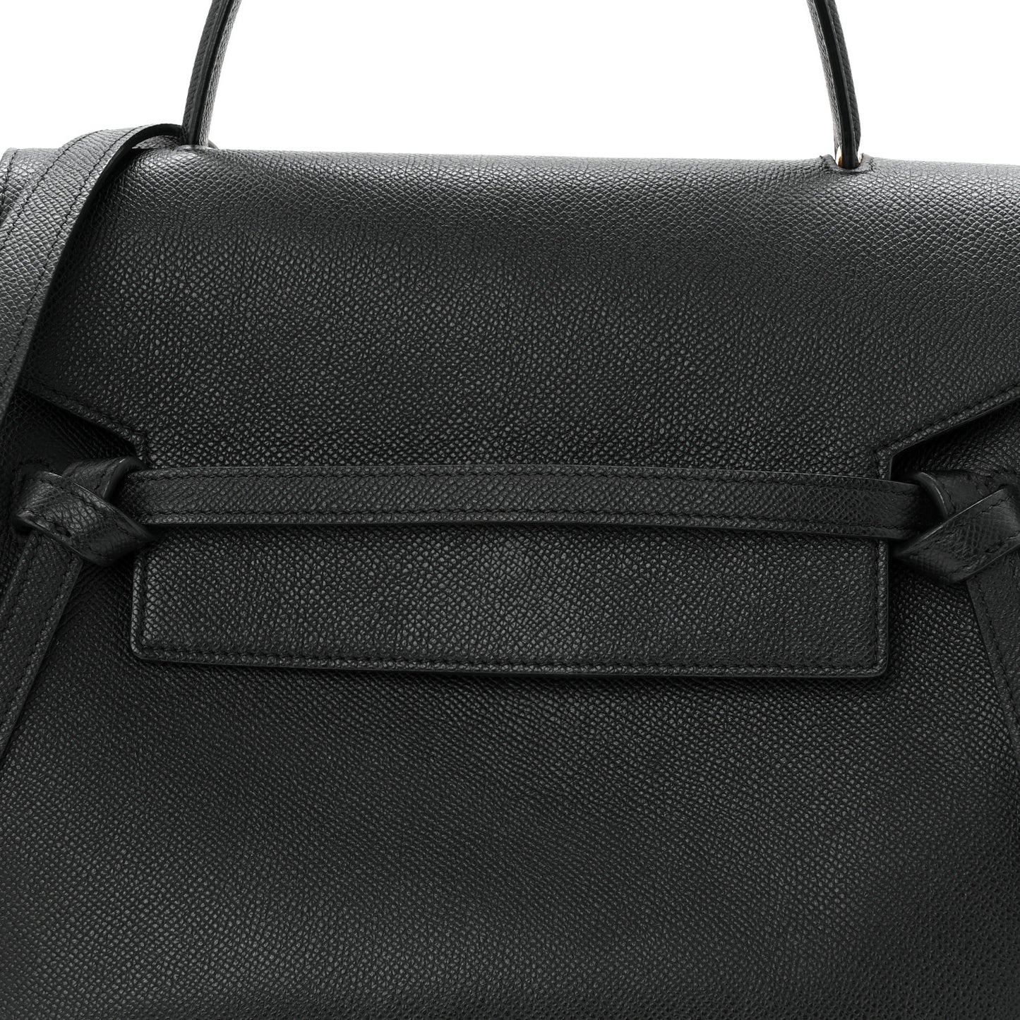 Grained Calfskin Mini Belt Bag Black